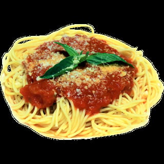 Spaghetti and Tomato Sauce Dish